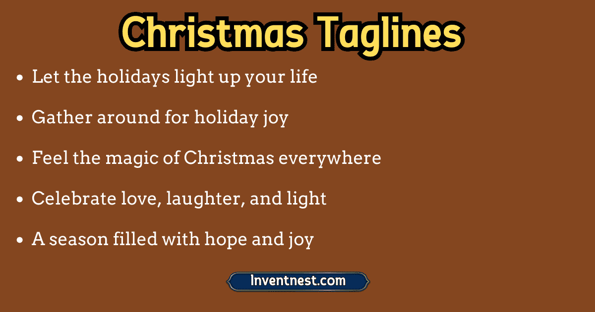Christmas Taglines