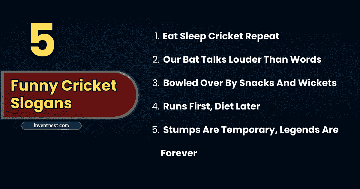 Funny Cricket Slogans
