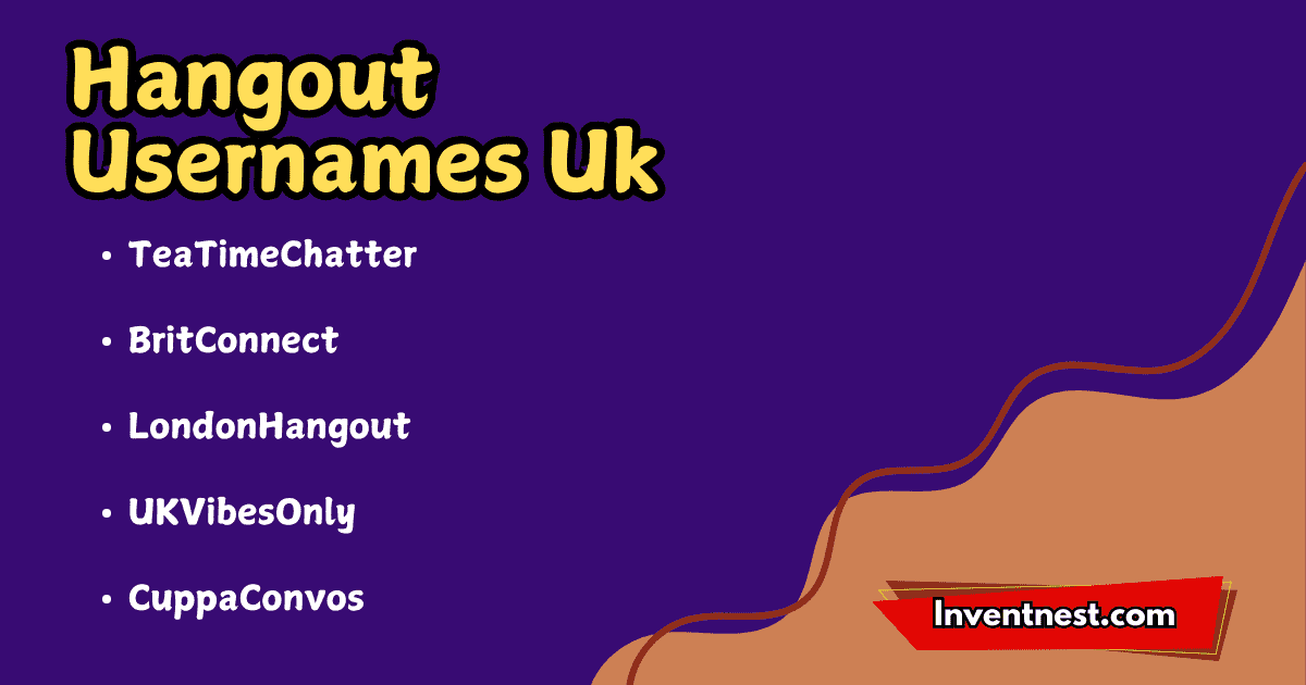 Hangout Usernames Uk