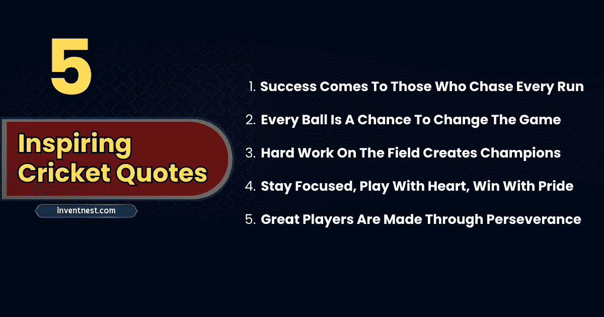 Inspiring Cricket Quotes