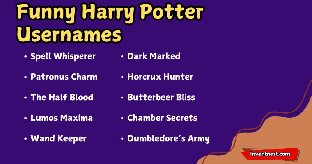 100+ Magical Harry Potter Usernames To Enchant Your Profile - Invent Nest