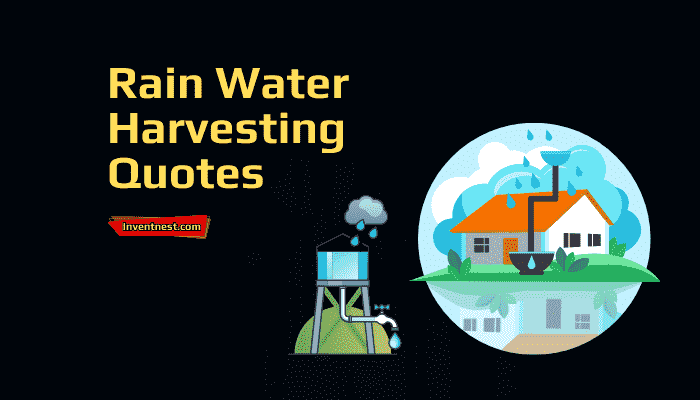 Rain Water Harvesting Quotes