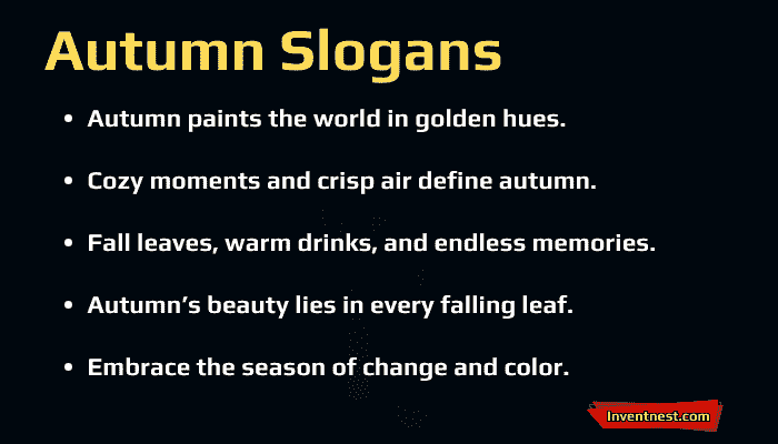 Autumn Slogans