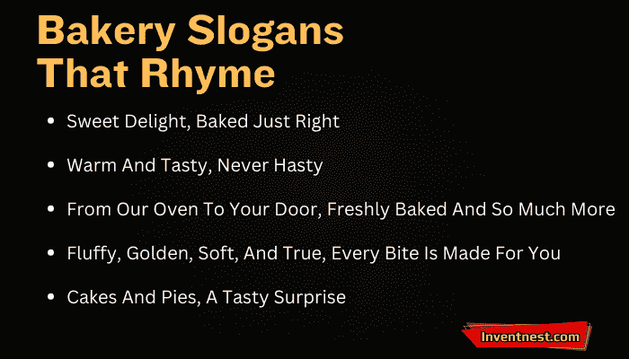 Bakery Slogans That Rhyme